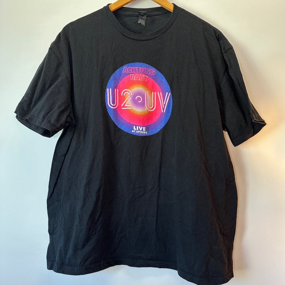 U2 UV‎ Achtung Baby Las Vegas Live at Sphere T-Shirt Unisex XL 2023